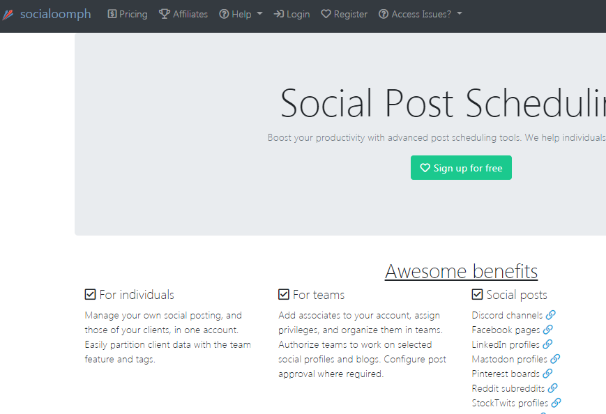 SocialOomph.
